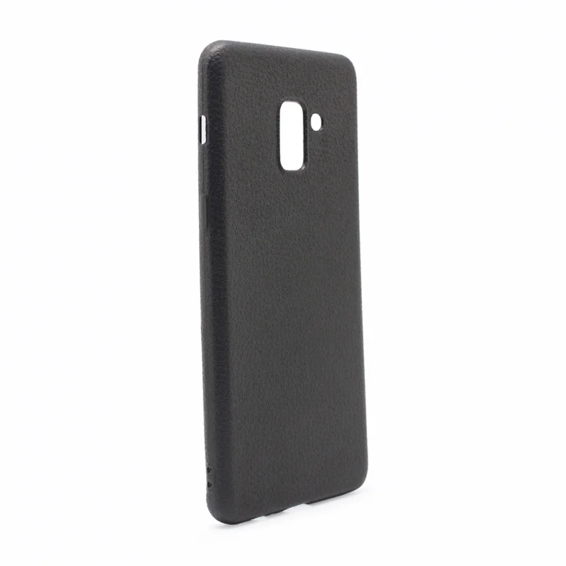 Гръб Teracell Leather за Samsung Galaxy A8 Plus (2018) Черен