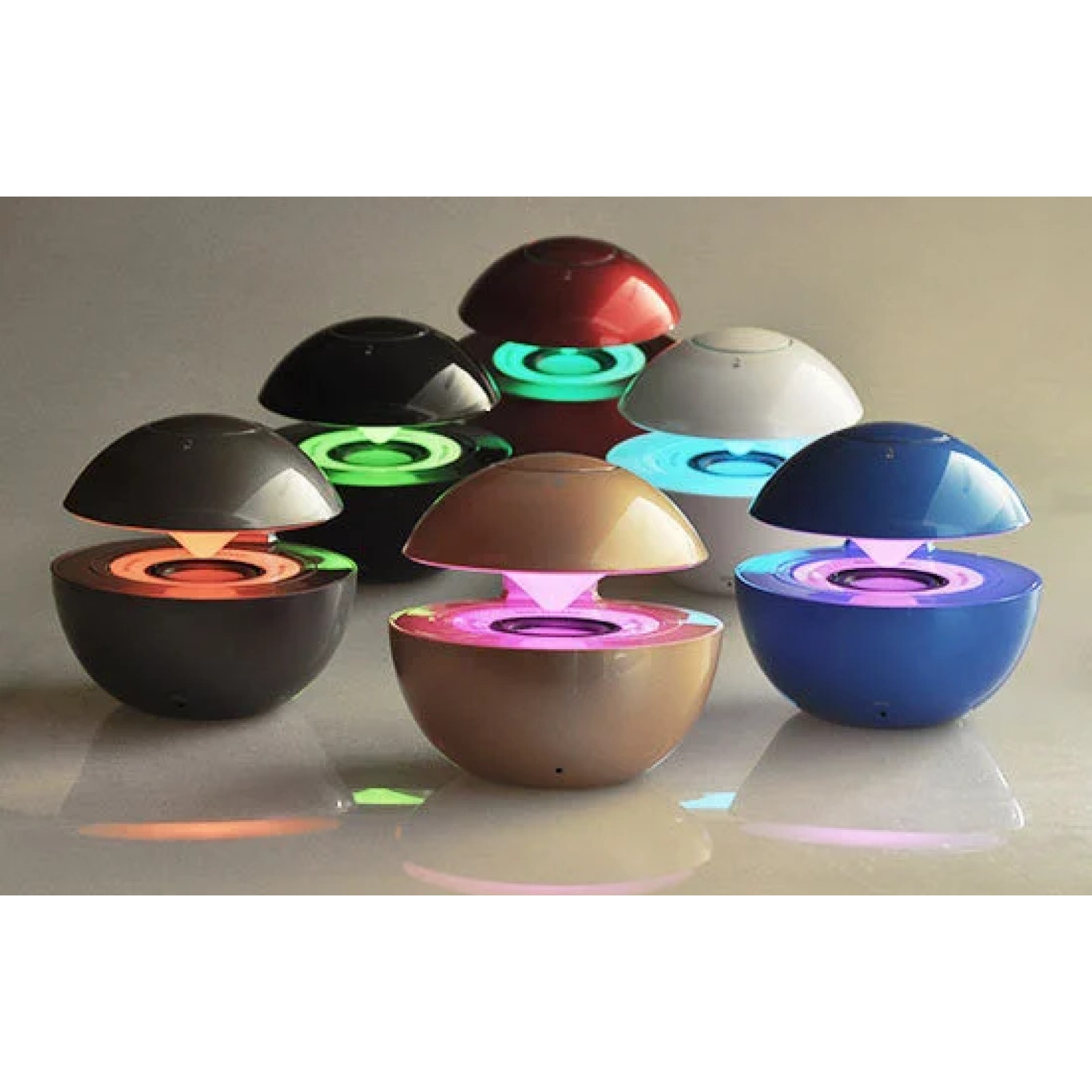 Bluetooth колона - LED BALL синя