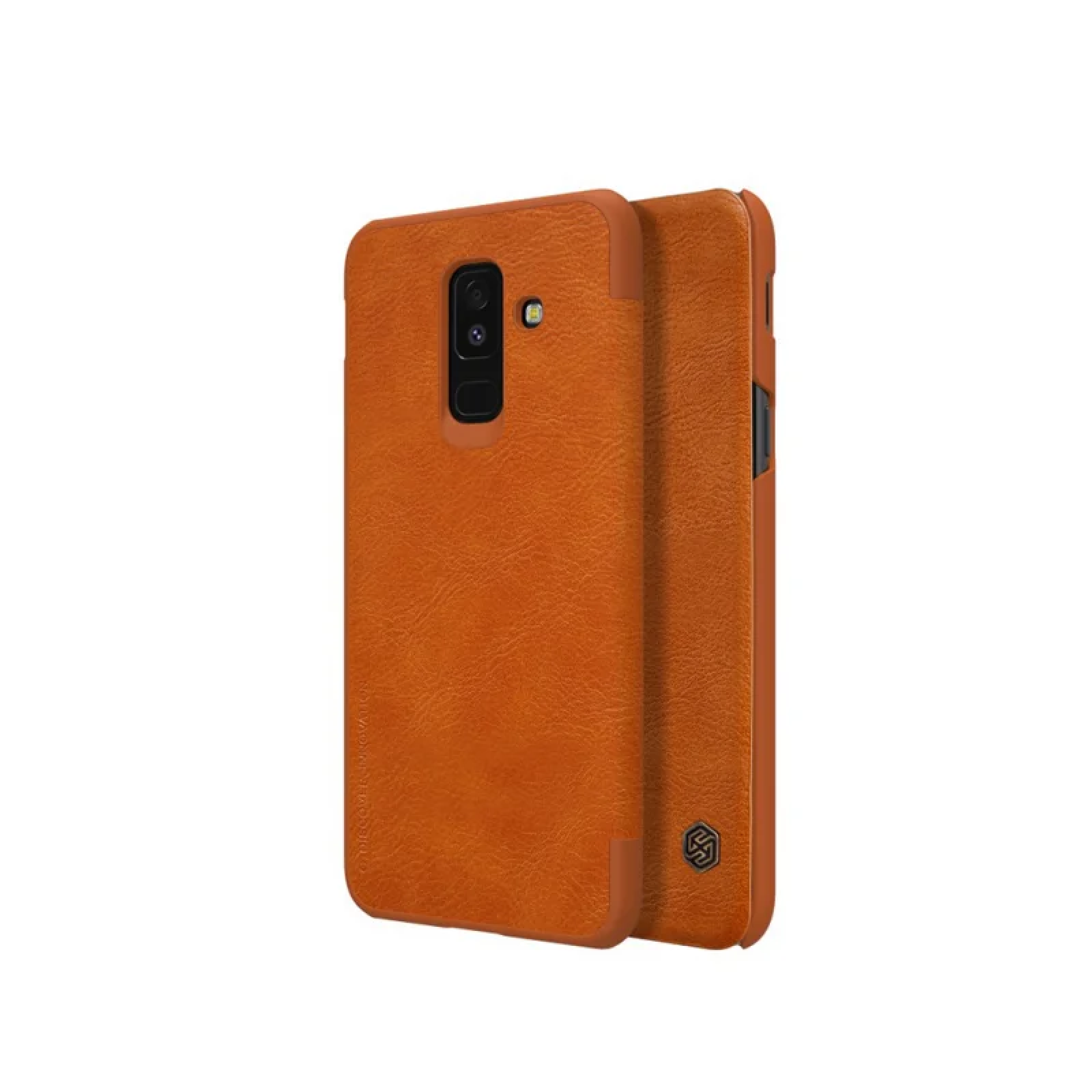 Гръб Nillkin Qin за Samsung Galaxy A6 Plus кафяв