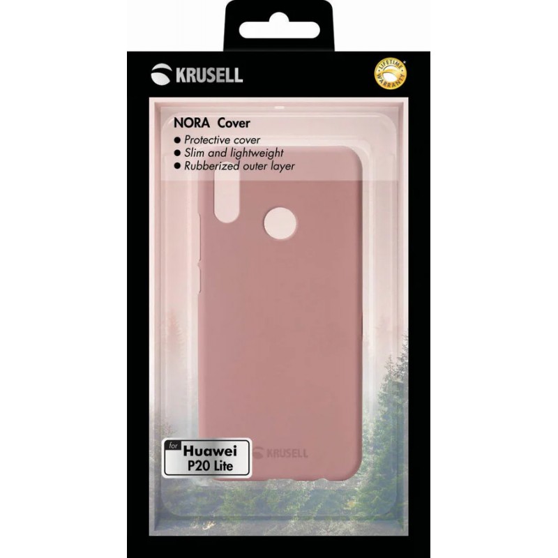 Гръб Krusell  за Huawei/ Honor P20 Lite  Розов