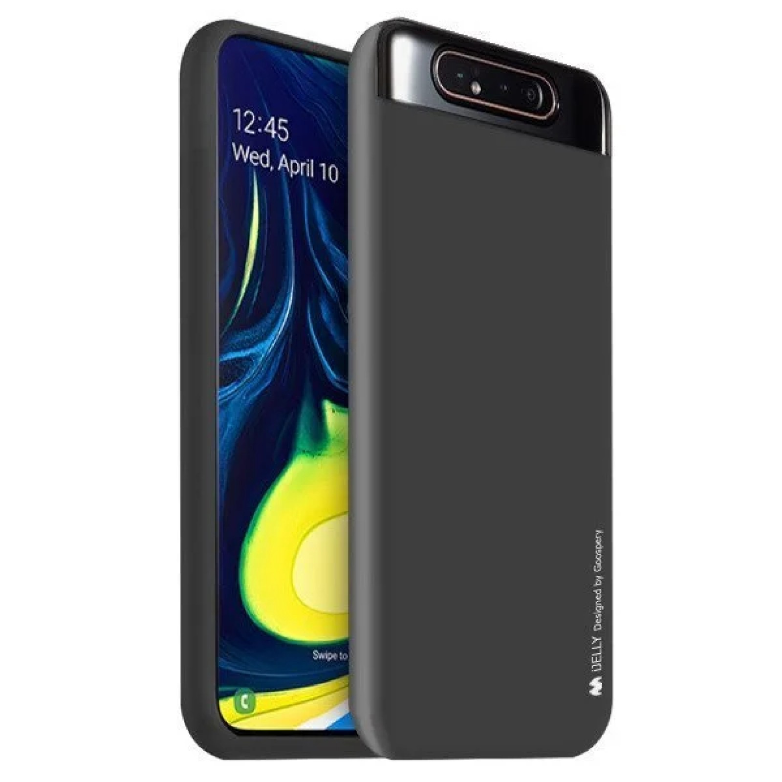 Гръб I-Jelly Metal Case за Samsung Galaxy A80 Черен