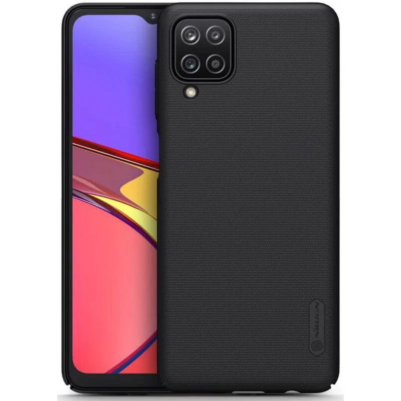 Гръб Nillkin Super frosted shiled hard за Samsung Galaxy A12 - Черен Гръб Nillkin Super frosted shiled hard за Samsung Galaxy A12 - Черен