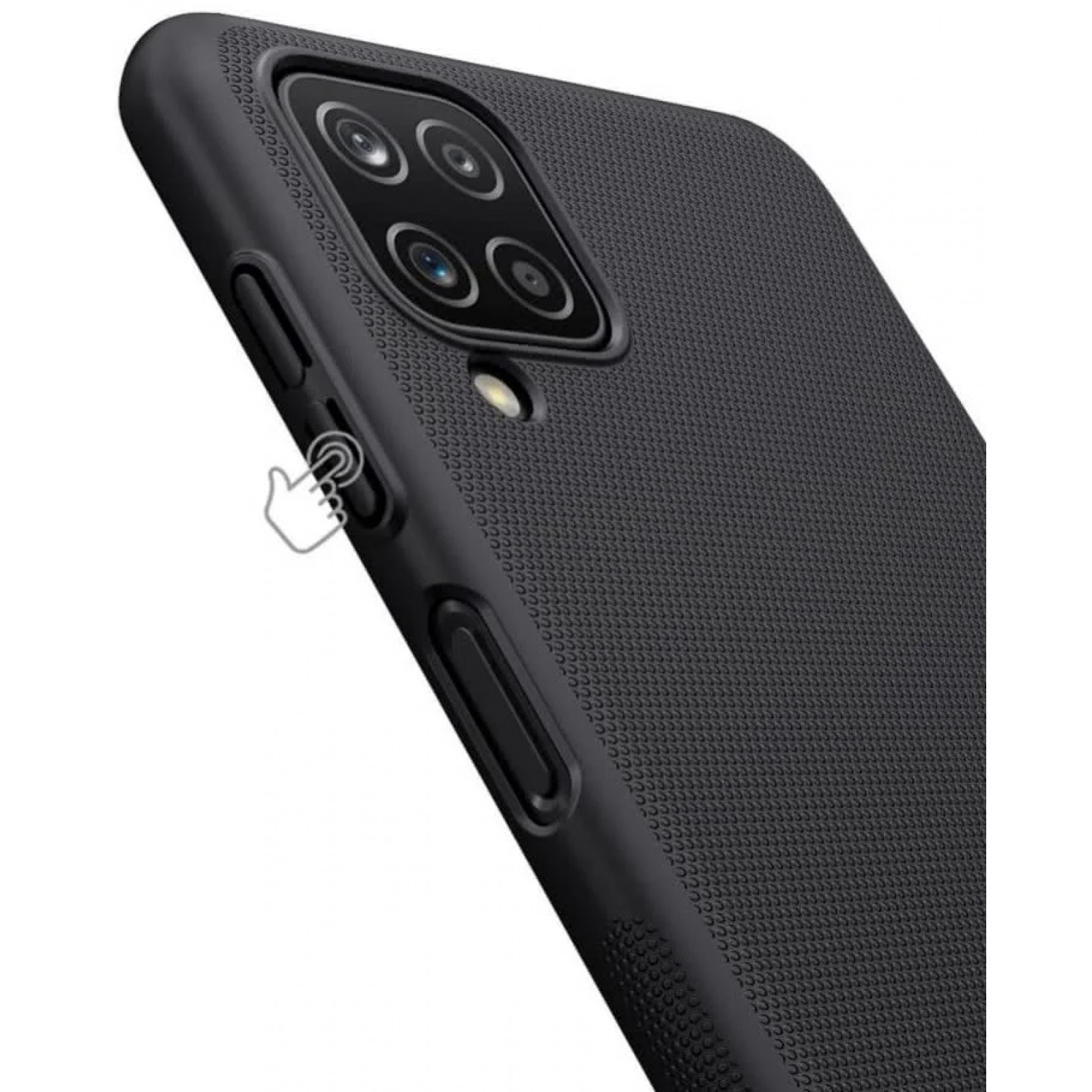 Гръб Nillkin Super frosted shiled hard за Samsung Galaxy A12 - Черен