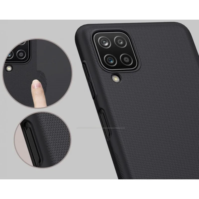 Гръб Nillkin Super frosted shiled hard за Samsung Galaxy A12 - Черен