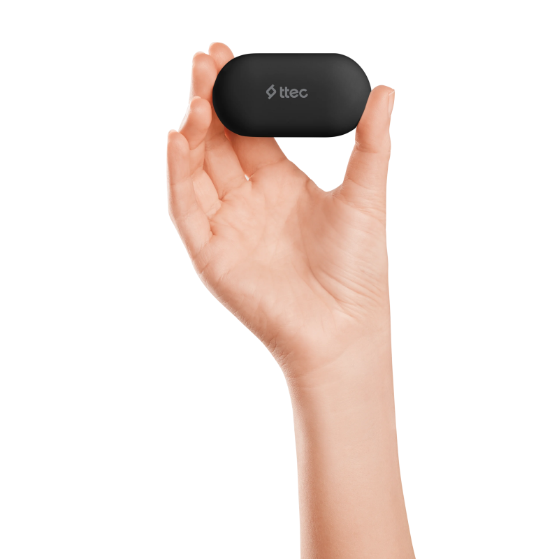 Bluetooth слушалки ttec AirBeat Free True Wireless Headsets - Черни