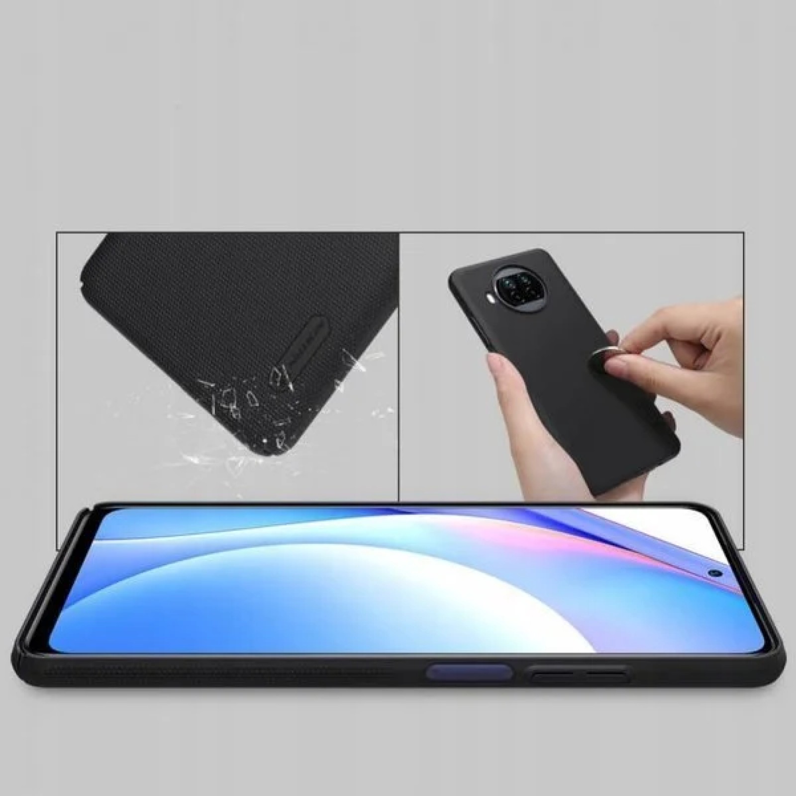 Гръб Nillkin Super frosted shiled hard за Xiaomi Mi 10T lite 5G - Черен