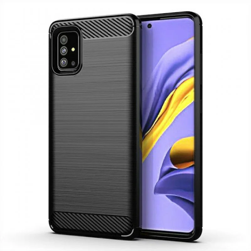 Гръб Ipaky Carbon за Samsung Galaxy A71 - Черен Гръб Ipaky Carbon за Samsung Galaxy A71 - Черен