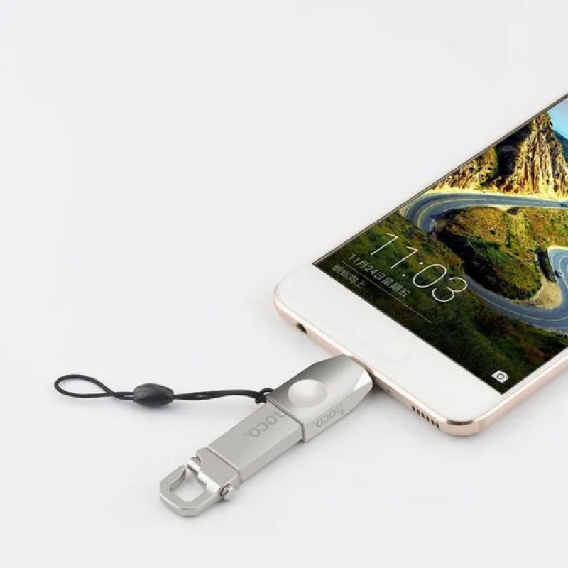 Адаптер UA9 Type-C OTG - Перлено бял