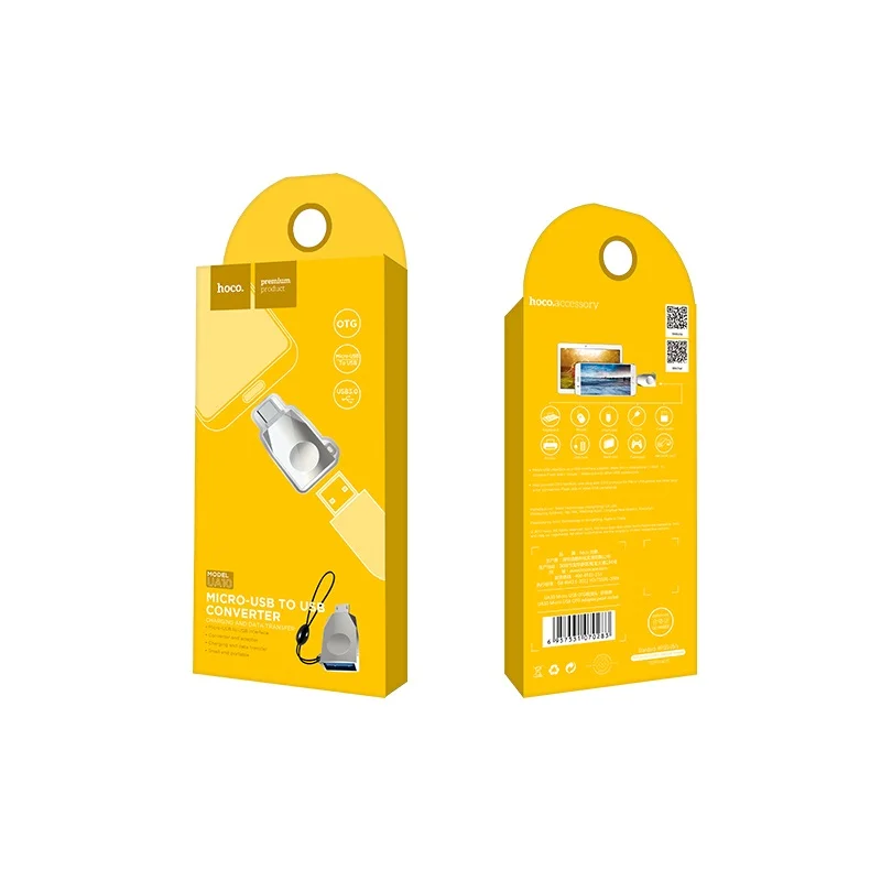 Адаптер UA10 Micro-USB OTG - Перлено бял