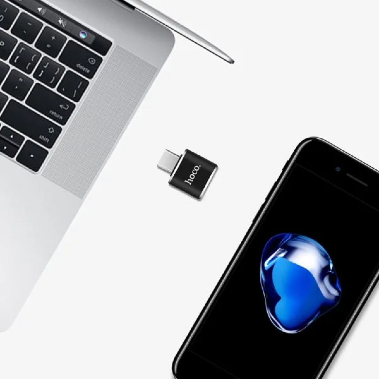 Адаптер UA5 Type-C to USB converter OTG - Черен