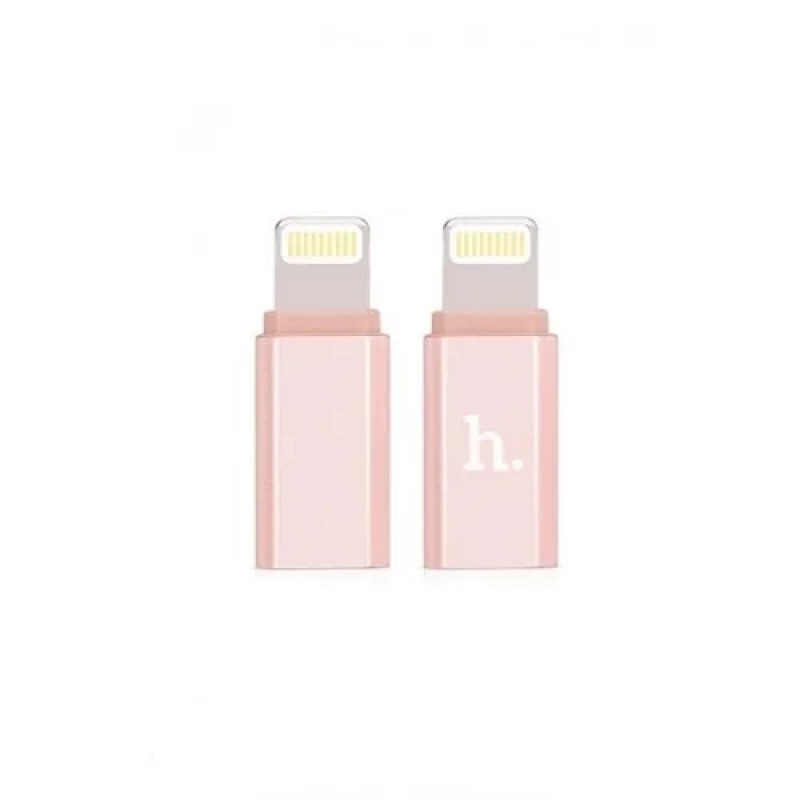 Адаптер Micro USB to Lightning - rose gold